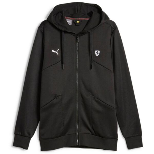 Hanorac pentru bărbați Puma Ferrari Style Hdd Sweat Jacket Drept/ Black photo 1