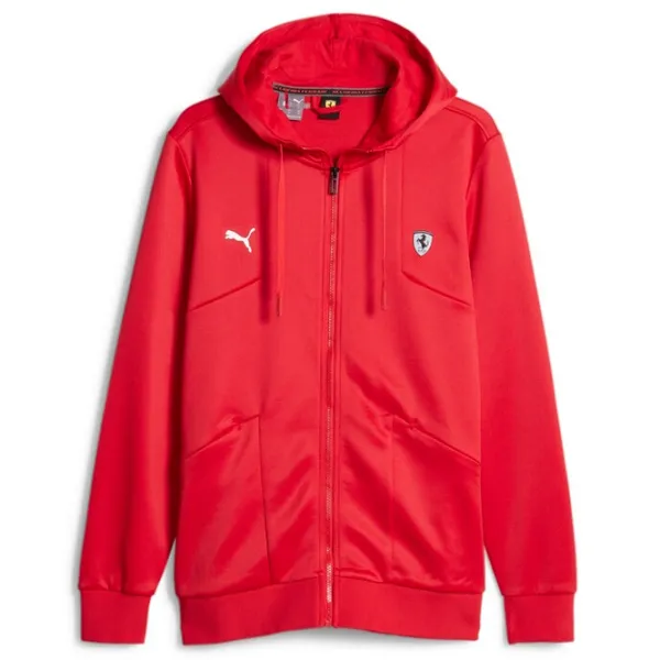 Hanorac pentru bărbați Puma Ferrari Style Hdd Sweat Jacket Drept/ Red photo 1