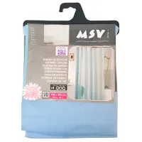 Шторка для ванной MSV 40524 200 x 120 см/ Полиэстер/ Синий