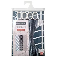 Perdea de duș Bathroom Solutions Geometric 200 x 180 cm/ PEVA/ Multicolor