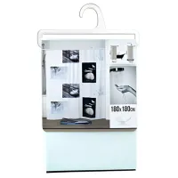 Шторка для ванной Tendance Stone 180 x 180 см/ PEVA/ Белый