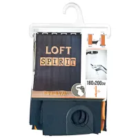 Шторка для ванной Tendance Loft Spirit 200 x 180 см/ Полиэстер/ Черный