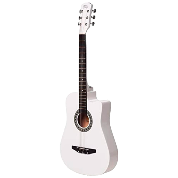 Chitară acustică Enjoy E-38C 4/ 4, Dreadnought, White photo 1