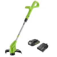 Motocoasă Greenworks G24LT30K2 cu acumulator/ Green