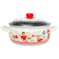 Кастрюля Metalac Kitchen 5 л Нержавеющая сталь/ Белый