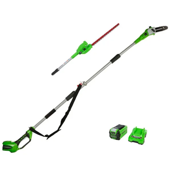 Цепная пила Greenworks G40PSHK2 аккумуляторный/ Зелёный photo 1