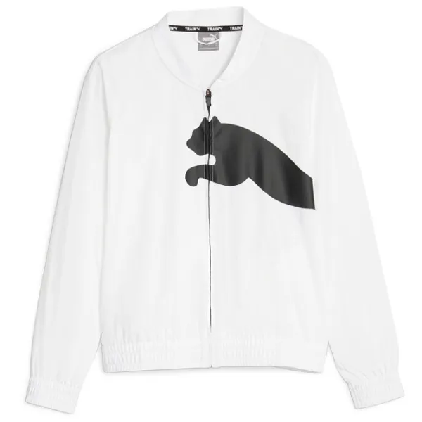 Hanorac pentru femei Puma Train All Day Big Cat Woven White photo 1