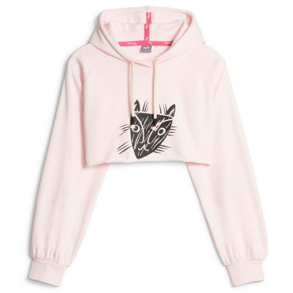 Толстовка для женщин Puma Lemlem Cropped Longsleeve Лето/ Розовый photo 1