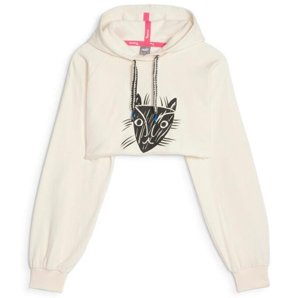 Hanorac pentru femei Puma Lemlem Cropped Longsleeve Vară/ Beige photo 1