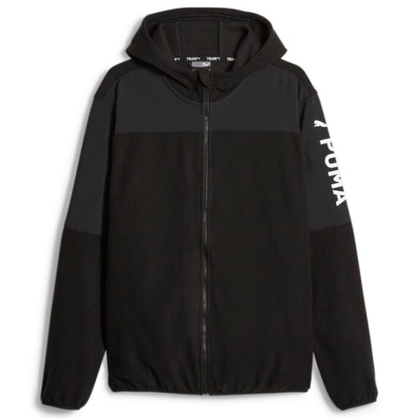 Толстовка для мужчин Puma Fit Hybrid Polar Fleece|Woven Jack Прямой/ Черный photo 1