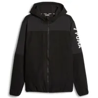 Толстовка для мужчин Puma Fit Hybrid Polar Fleece|Woven Jack Прямой/ Черный
