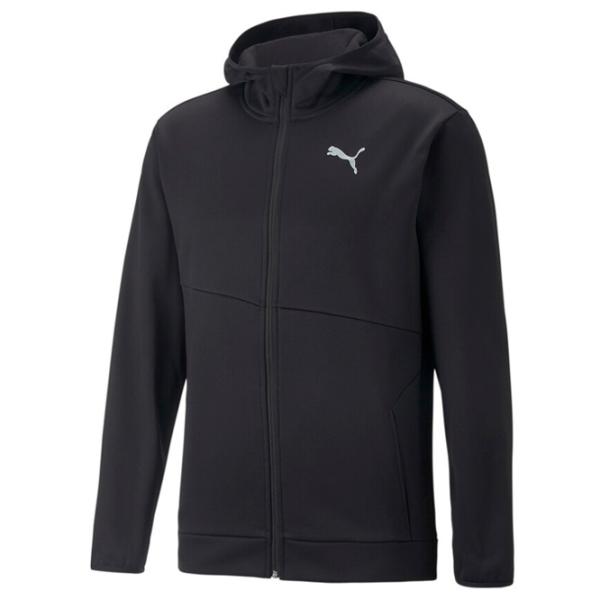 Hanorac pentru bărbați Puma Train All Day Pwrfleece Full Zip Strâmt/ Black photo 1