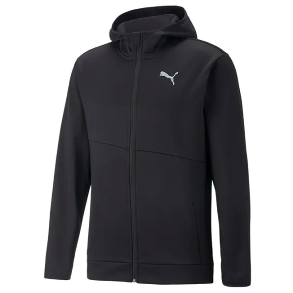 Толстовка для мужчин Puma Train All Day Pwrfleece Full Zip Обтягивающий/ Черный photo 1