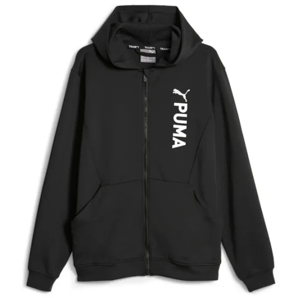 Толстовка для мужчин Puma Fit Double Knit Fz Прямой/ Черный photo 1