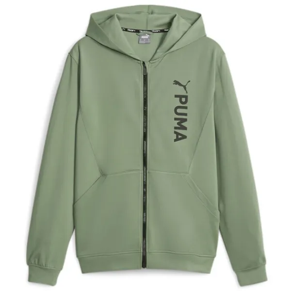 Толстовка для мужчин Puma Fit Double Knit Fz Прямой/ Зелёный photo 1