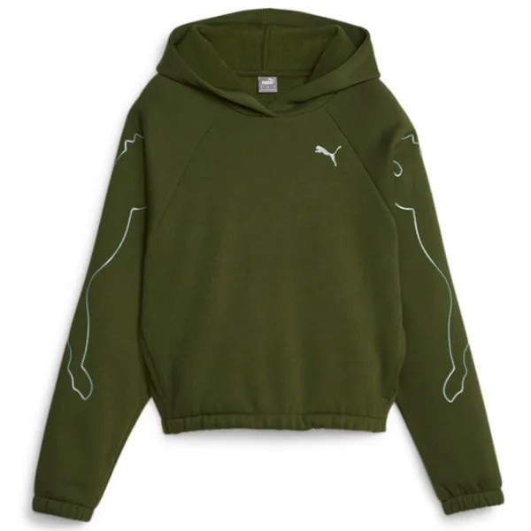 Толстовка для женщин Puma Motion Cat Всесезонные/ Тёмно-зелёный photo 1