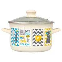 Cratiță Metalac Country 3 l Oțel inoxidabil/ White