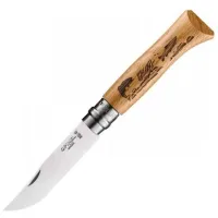 Нож Opinel Animalia Fish Nr. 08 рыбацкий/ Sandvik 12C27