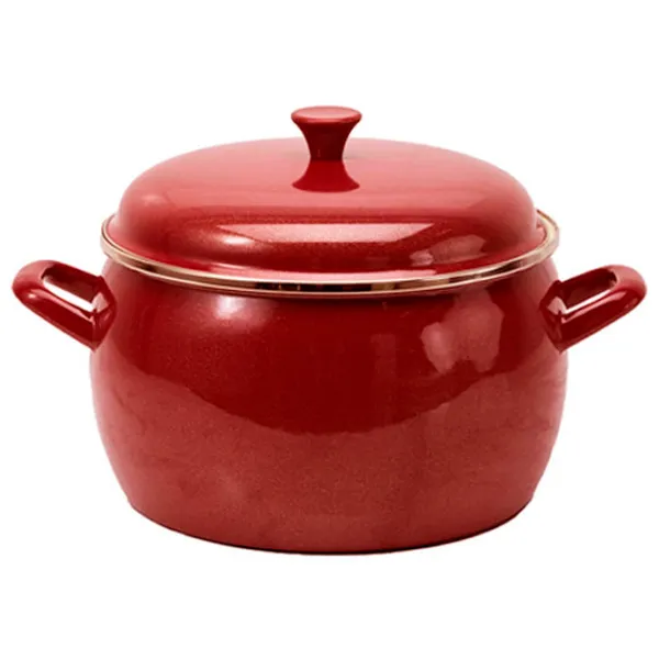 Cratiță Metalac Bordo 7.9 l Oțel inoxidabil/ Red photo 1
