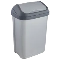 Coș de gunoi Keeeper 10306160 10 l/ Plastic/ Light-Silver