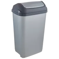 Мусорное ведро Keeeper 10308160 50 л/ Пластик/ Светло-серебряный