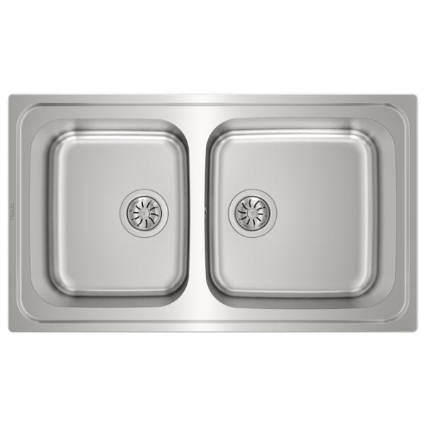 Chiuvetă Teka Classic 2B 86 86 x 50 / Oțel inoxidabil / Silver photo 1