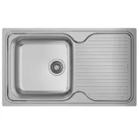 Chiuvetă Teka Classic 1B 1D 86 86 x 50 / Oțel inoxidabil / Silver