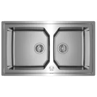 Кухонная мойка Teka Brooklyn 90 M-XP 2B 86.4 x 50.4 / Нержавеющая сталь / Серебряный