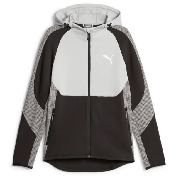 Hanorac pentru bărbați Puma Evostripe Full-Zip Hoodie Dk Drept/ Black photo 1