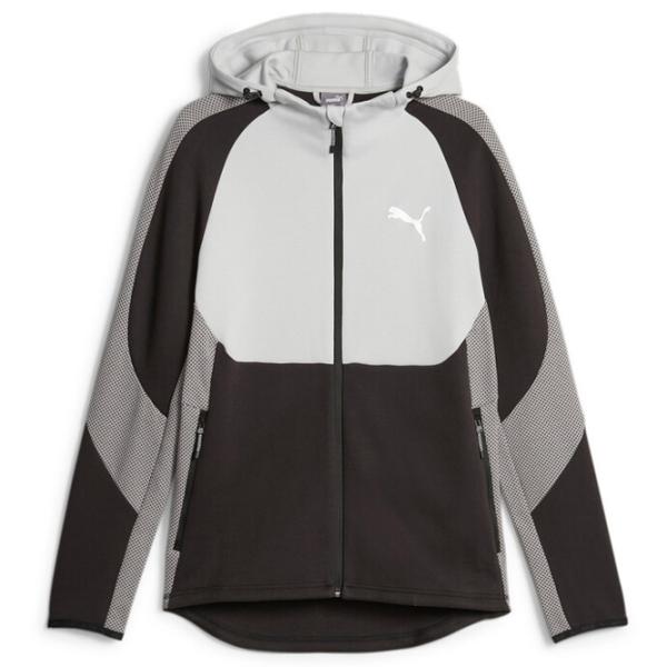 Hanorac pentru bărbați Puma Evostripe Full-Zip Hoodie Dk Drept/ Black photo 1