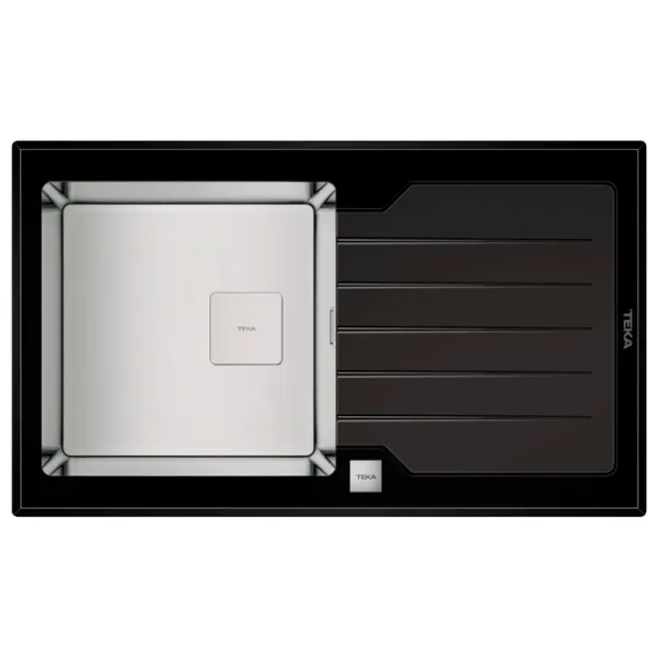 Chiuvetă Teka Diamond RS15 1B 86 x 51 / Oțel inoxidabil / Black photo 1