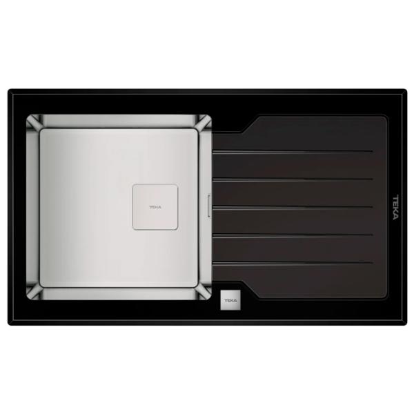 Chiuvetă Teka Diamond RS15 1B 86 x 51 / Oțel inoxidabil / Black photo 1