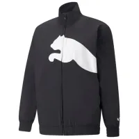 Hanorac pentru bărbați Puma Train Big Cat Lined Woven Fz Drept/ Black
