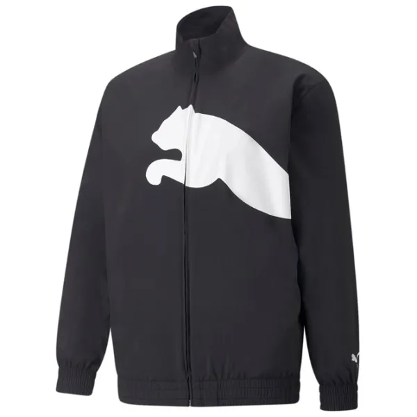 Толстовка для мужчин Puma Train Big Cat Lined Woven Fz Прямой/ Черный photo 1