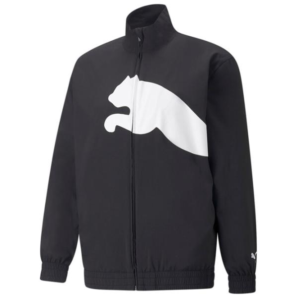 Толстовка для мужчин Puma Train Big Cat Lined Woven Fz Прямой/ Черный photo 1