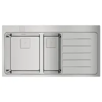 Chiuvetă Teka Zenit RS15 1 1/2B 1D R 100 x 52 / Oțel inoxidabil / Silver