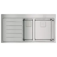 Chiuvetă Teka Zenit RS15 1 1/2B 1D L 100 x 52 / Oțel inoxidabil / Silver