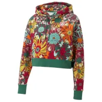 Hanorac pentru femei Puma X Liberty Aop Cropped Hoodie Tr Multicolor