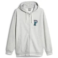 Hanorac pentru bărbați Puma Squad Fz Hoodie Fl Gray