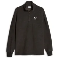 Hanorac pentru bărbați Puma Classics Fleece Half Zip Drept/ Black