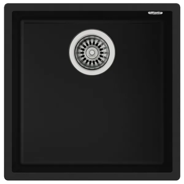 Кухонная мойка Teka Square 40.40 TG 44 x 44 / Искусственный камень / Черный photo 1 Кухонная мойка Teka Square 40.40 TG 44 x 44 / Искусственный камень / Черный photo 1