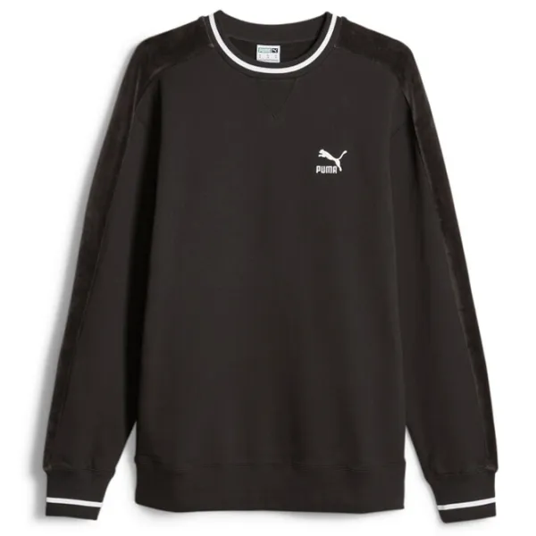 Hanorac pentru bărbați Puma T7 Crew Tr Drept/ Black photo 1