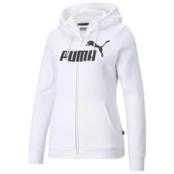 Толстовка для женщин Puma Ess Logo Full-Zip Fl Белый photo 1