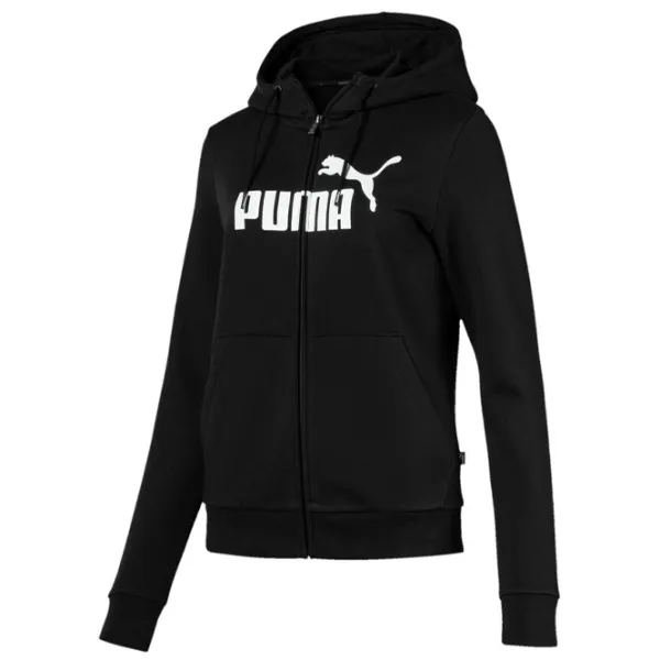 Hanorac pentru femei Puma ESS Logo Hooded FL Black photo 1