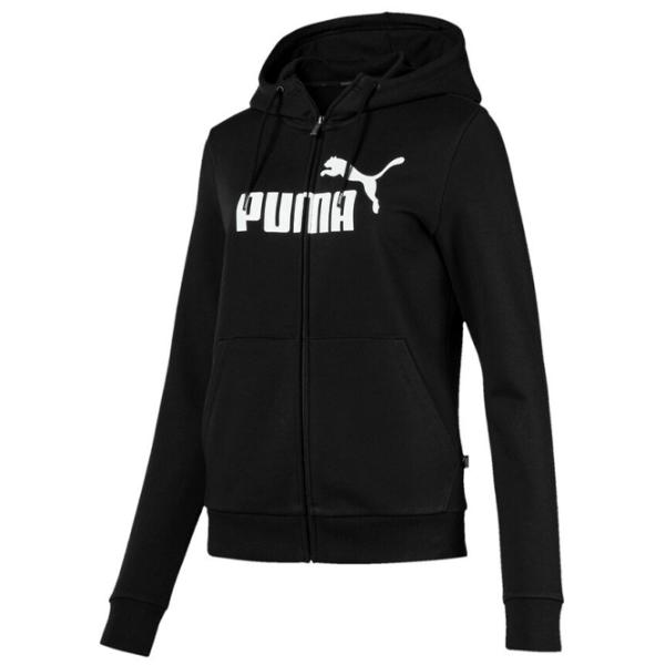Hanorac pentru femei Puma ESS Logo Hooded FL Black photo 1