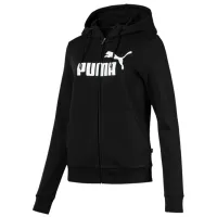 Hanorac pentru femei Puma ESS Logo Hooded FL Black