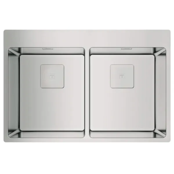 Кухонная мойка Teka Forlinea RS15 2B 740 74 x 50 / Нержавеющая сталь / Серебряный photo 1
