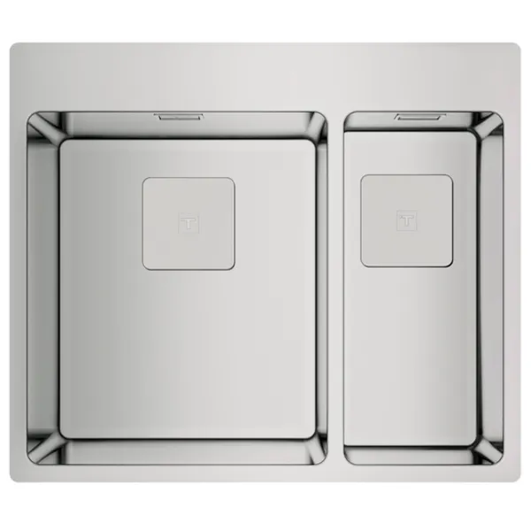 Chiuvetă Teka Forlinea RS15 2B 580 58 x 50 / Oțel inoxidabil / Silver photo 1