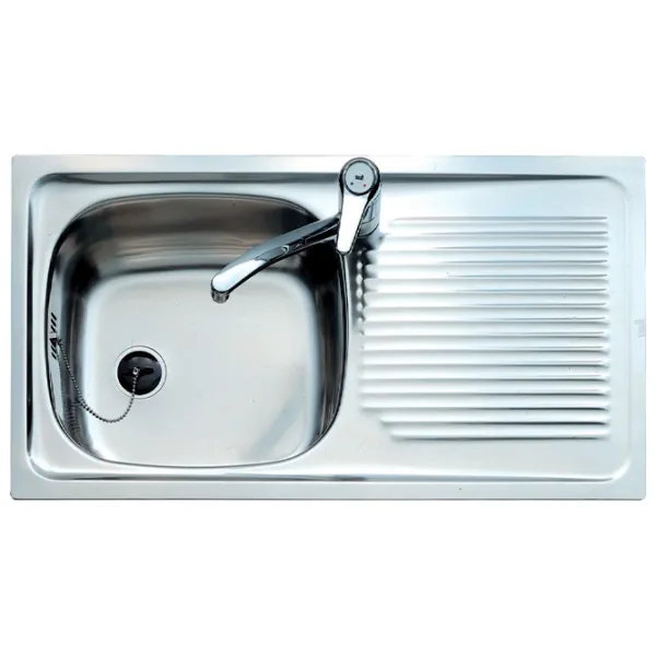 Кухонная мойка Teka Universal E/800.440 1B 1D L 80 x 44 / Нержавеющая сталь / Серебряный photo 1