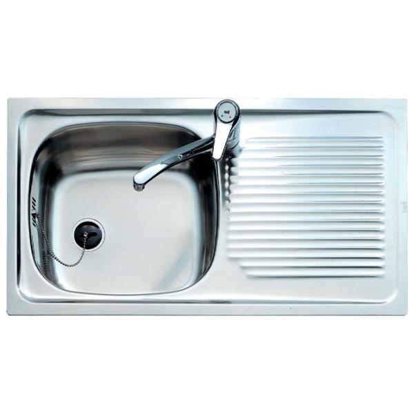 Кухонная мойка Teka Universal E/800.440 1B 1D L 80 x 44 / Нержавеющая сталь / Серебряный photo 1